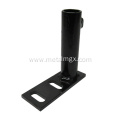 Black Metal Floor Anchor Support Post Brackets